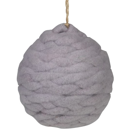 3.25" Light Gray Knit Shatterproof Ball Ornament By Northlight | Michaels®